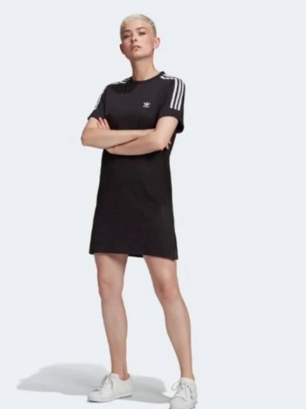 adidas  CLASSICS ROLL-UP SLEEVE TEE DRESS